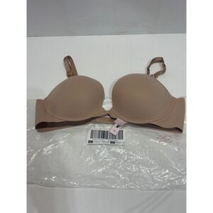 Victoria's Secret Push-Up Bra Women 36C Tan Nude Underwire Padded 268221 new
